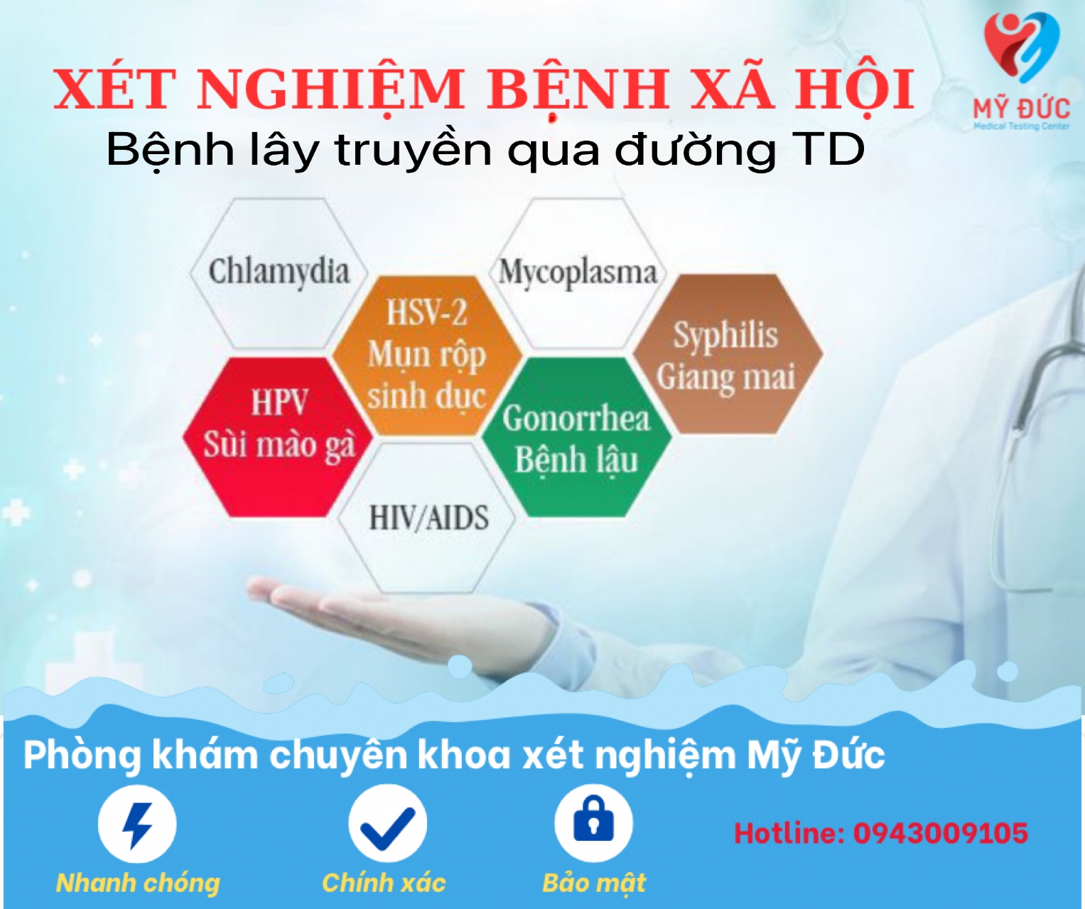 goi xet nghiem benh lay qua duong tinh duc